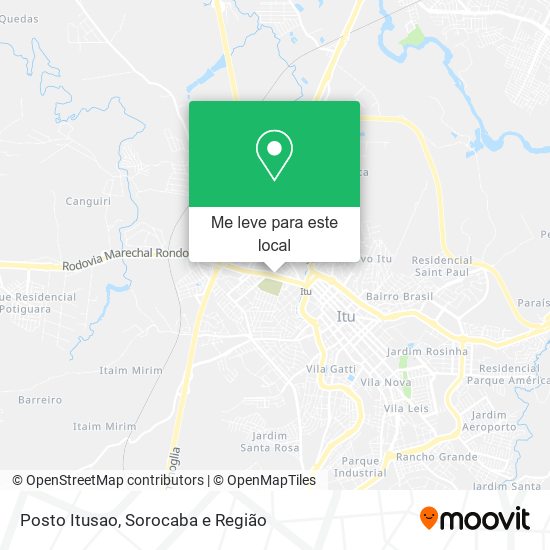 Posto Itusao mapa