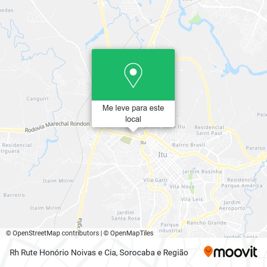 Rh Rute Honório Noivas e Cia mapa