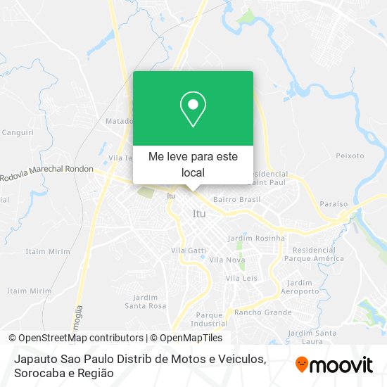 Japauto Sao Paulo Distrib de Motos e Veiculos mapa