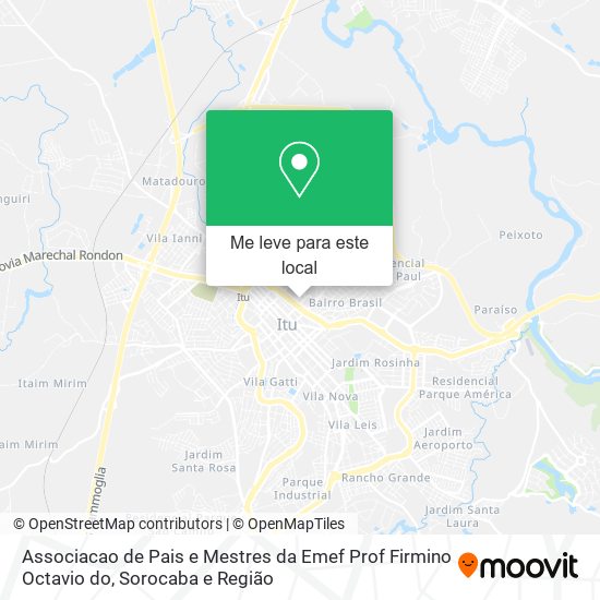 Associacao de Pais e Mestres da Emef Prof Firmino Octavio do mapa