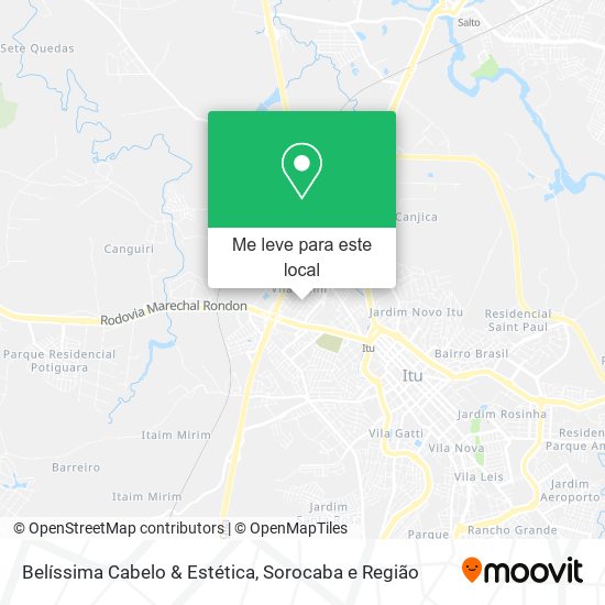 Belíssima Cabelo & Estética mapa