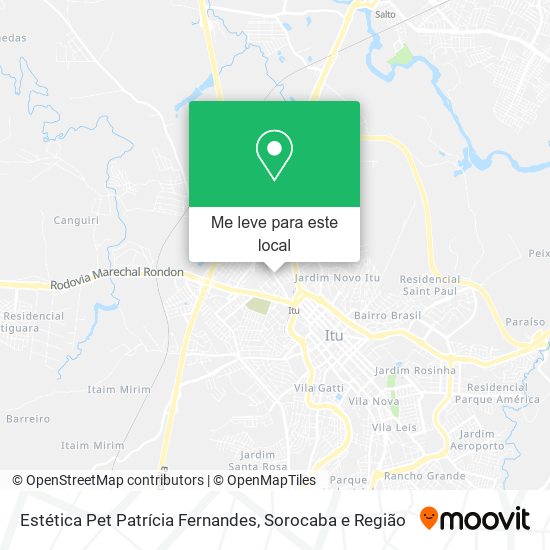 Estética Pet Patrícia Fernandes mapa