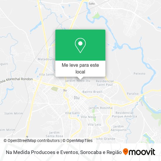 Na Medida Producoes e Eventos mapa