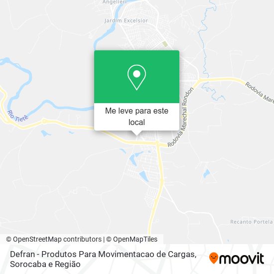 Defran - Produtos Para Movimentacao de Cargas mapa