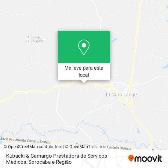 Kubacki & Camargo Prestadora de Servicos Medicos mapa