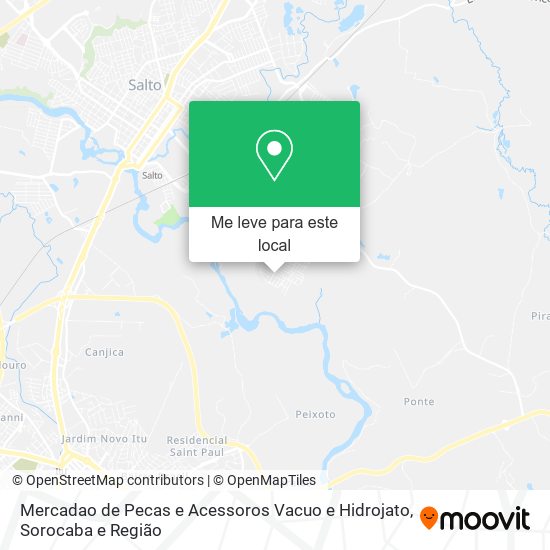 Mercadao de Pecas e Acessoros Vacuo e Hidrojato mapa