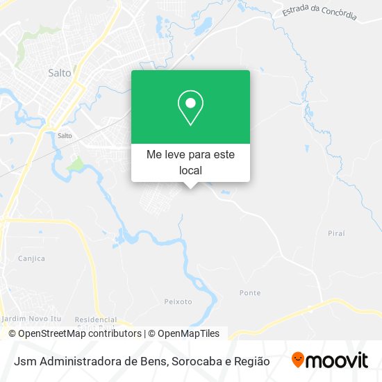 Jsm Administradora de Bens mapa