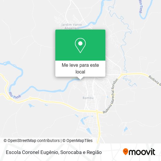 Escola Coronel Eugênio mapa