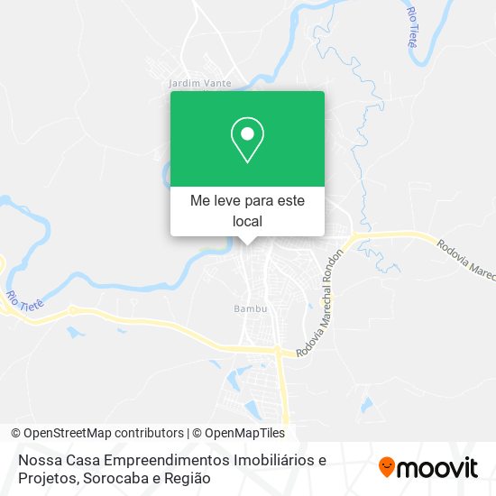 Nossa Casa Empreendimentos Imobiliários e Projetos mapa