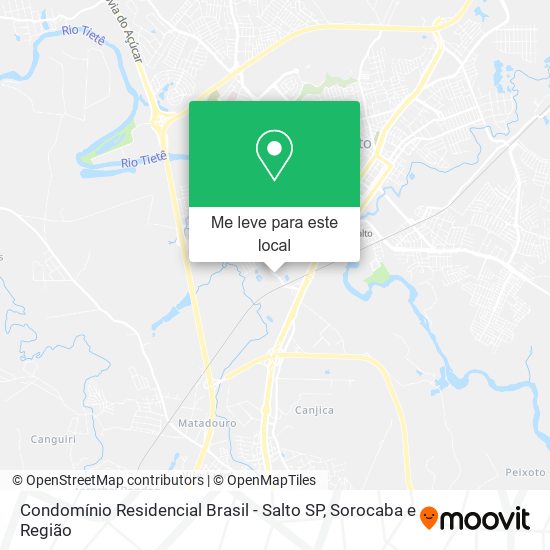 Condomínio Residencial Brasil - Salto SP mapa