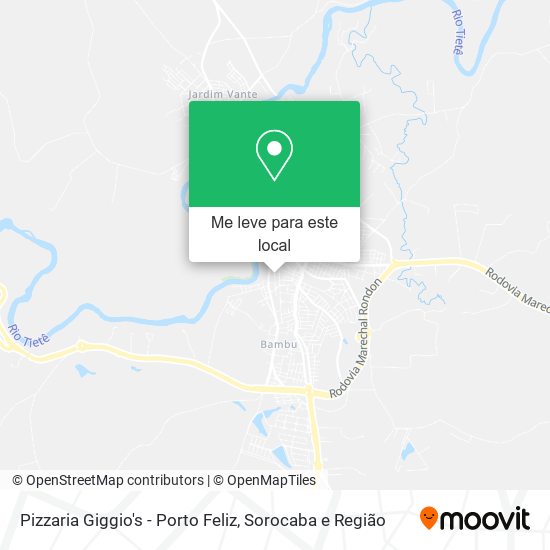 Pizzaria Giggio's - Porto Feliz mapa