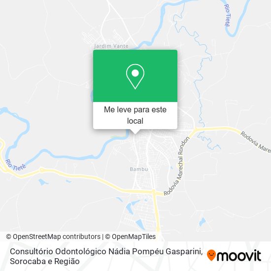 Consultório Odontológico Nádia Pompéu Gasparini mapa