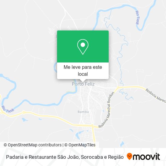 Padaria e Restaurante São João mapa