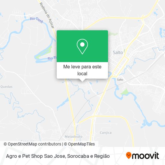 Agro e Pet Shop Sao Jose mapa