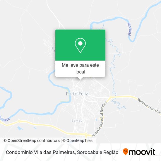 Condominio Vila das Palmeiras mapa