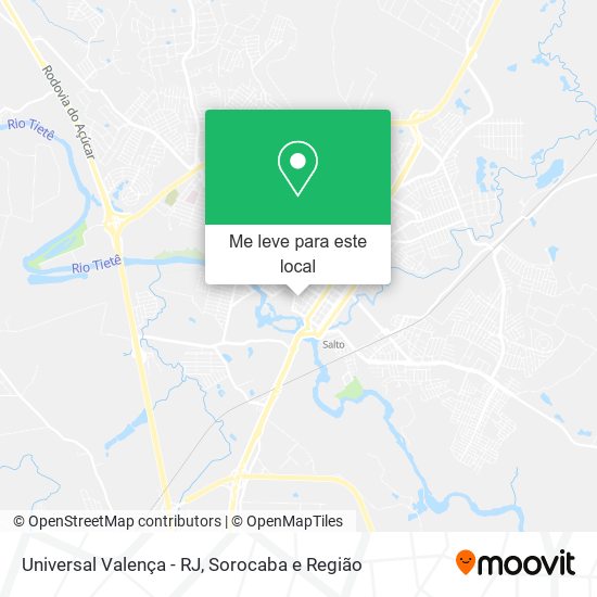 Universal Valença - RJ mapa