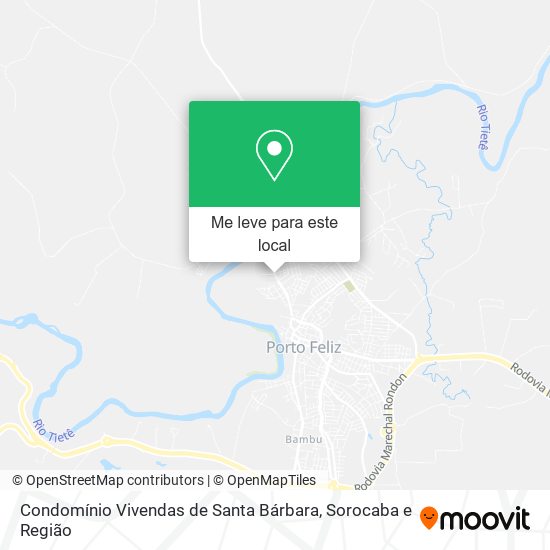 Condomínio Vivendas de Santa Bárbara mapa