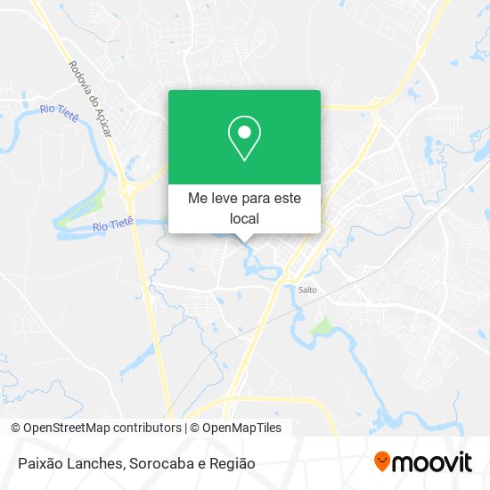 Paixão Lanches mapa