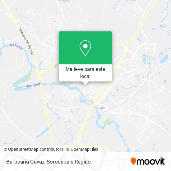 Barbearia Gavaz mapa