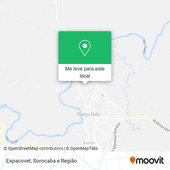 Espacovet mapa