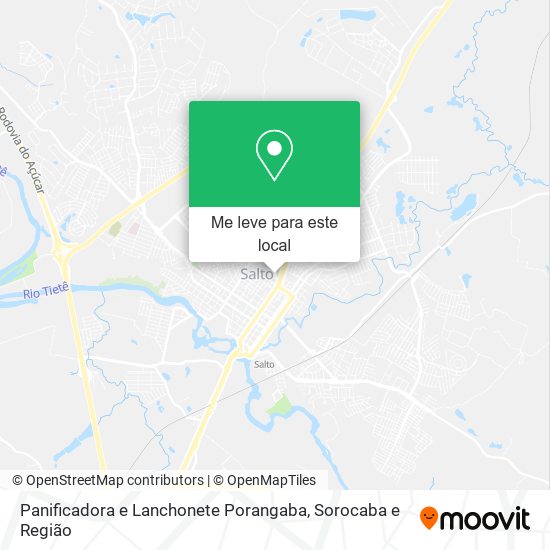 Panificadora e Lanchonete Porangaba mapa