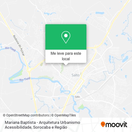 Mariana Baptista - Arquitetura Urbanismo Acessibilidade mapa