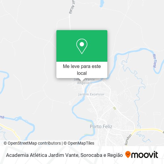 Academia Atlética Jardim Vante mapa