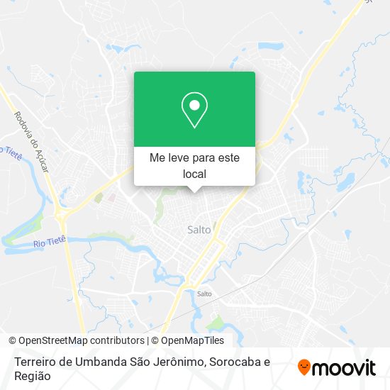 Terreiro de Umbanda São Jerônimo mapa