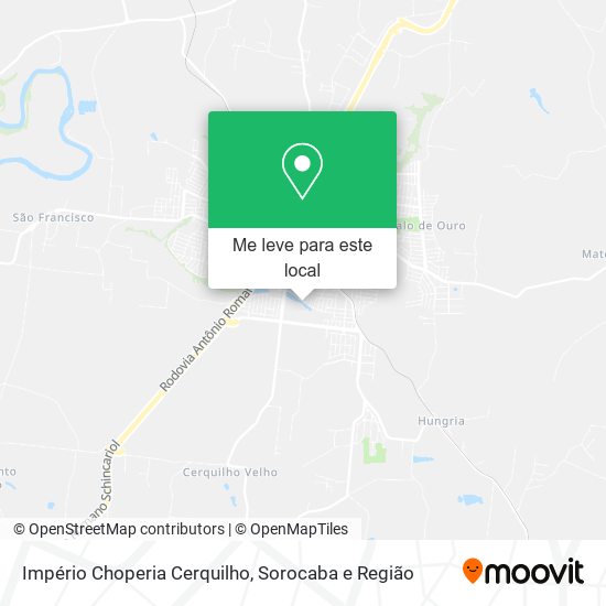 Império Choperia Cerquilho mapa