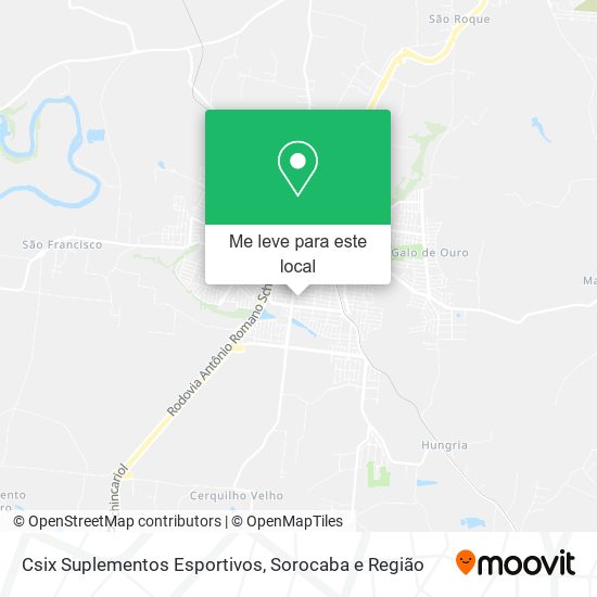 Csix Suplementos Esportivos mapa