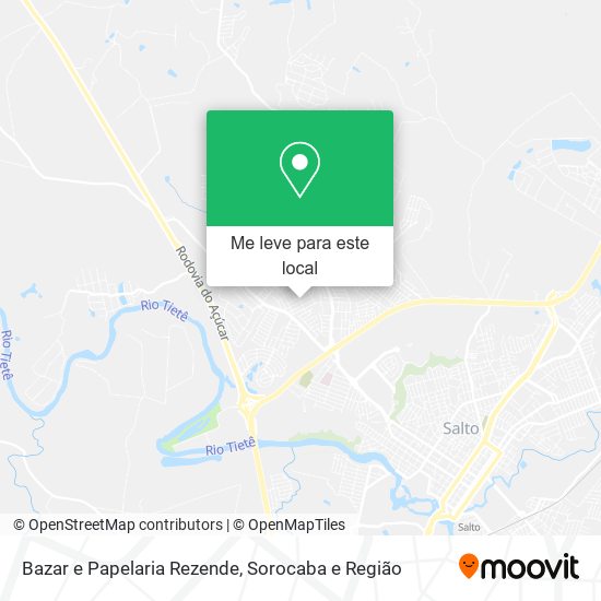 Bazar e Papelaria Rezende mapa