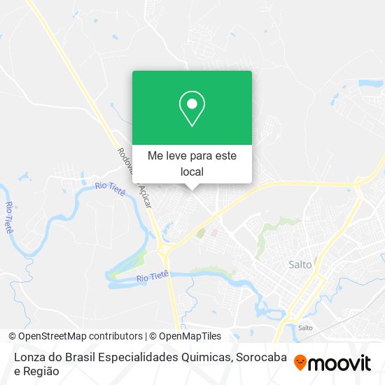 Lonza do Brasil Especialidades Quimicas mapa