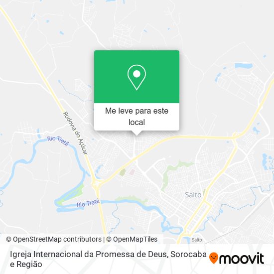 Igreja Internacional da Promessa de Deus mapa