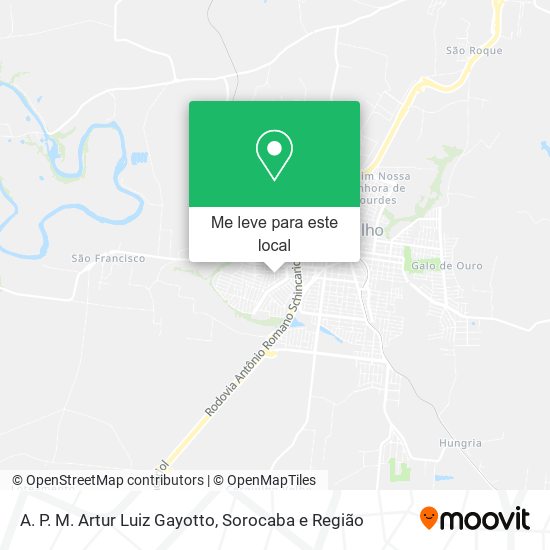 A. P. M. Artur Luiz Gayotto mapa