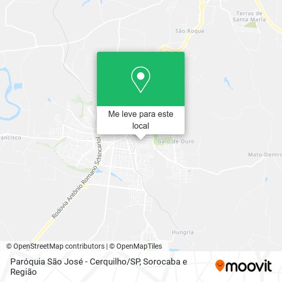 Paróquia São José - Cerquilho / SP mapa