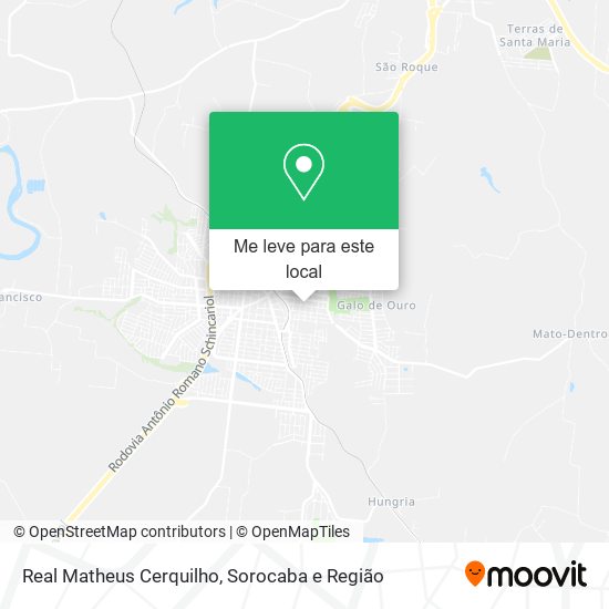 Real Matheus Cerquilho mapa