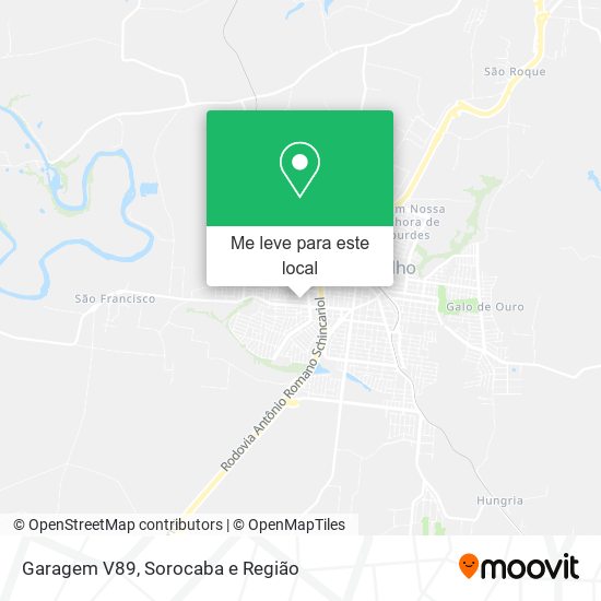 Garagem V89 mapa