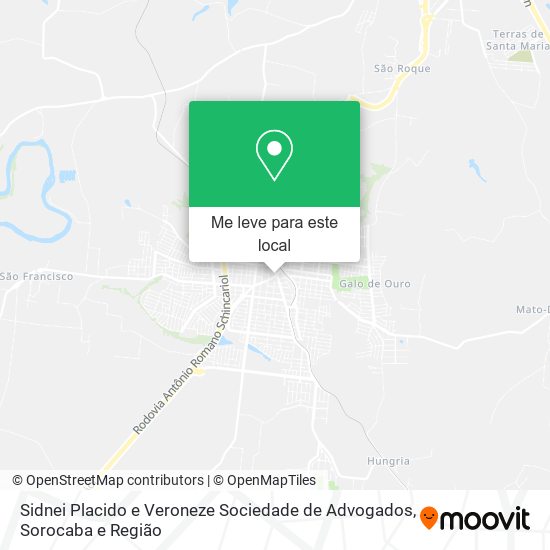 Sidnei Placido e Veroneze Sociedade de Advogados mapa