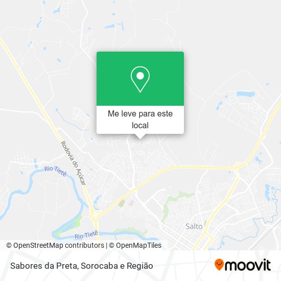 Sabores da Preta mapa