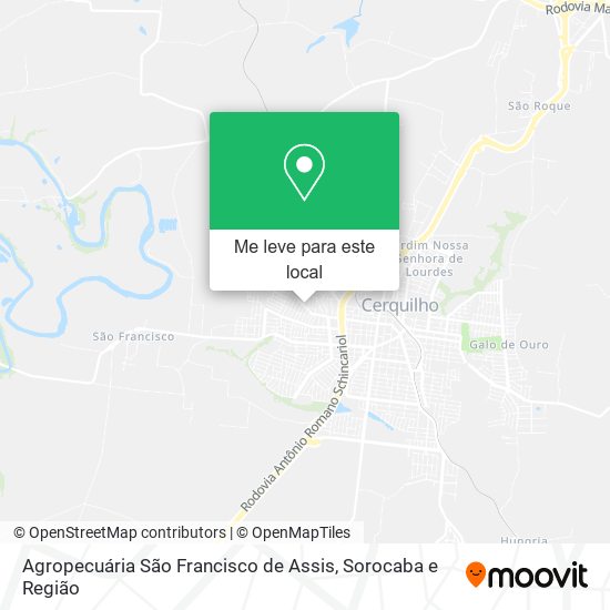 Agropecuária São Francisco de Assis mapa