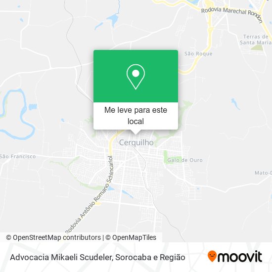 Advocacia Mikaeli Scudeler mapa