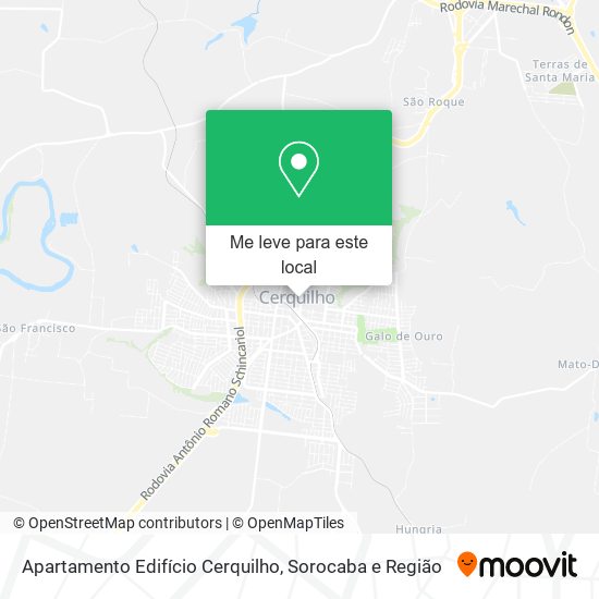 Apartamento Edifício Cerquilho mapa