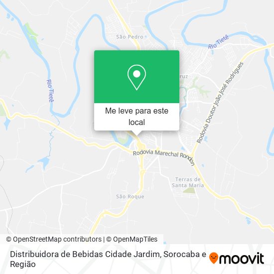 Distribuidora de Bebidas Cidade Jardim mapa