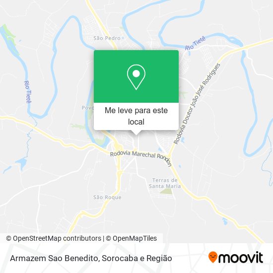Armazem Sao Benedito mapa