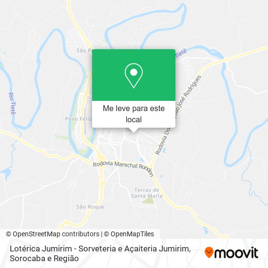 Lotérica Jumirim - Sorveteria e Açaiteria Jumirim mapa