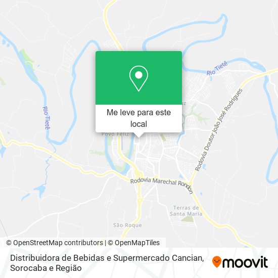 Distribuidora de Bebidas e Supermercado Cancian mapa