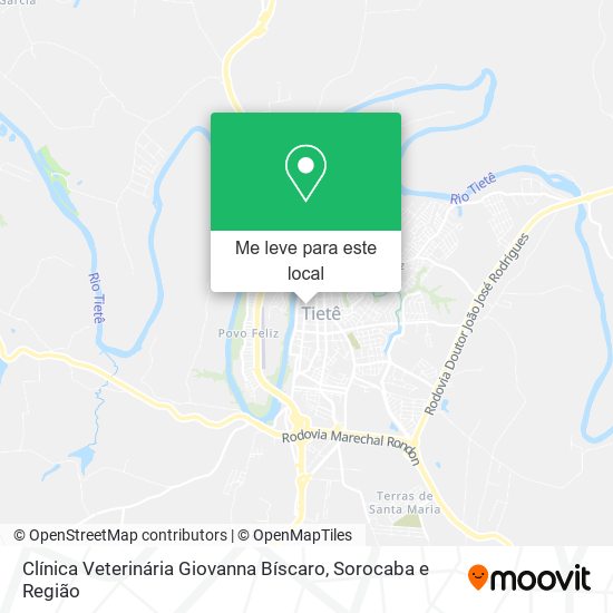 Clínica Veterinária Giovanna Bíscaro mapa