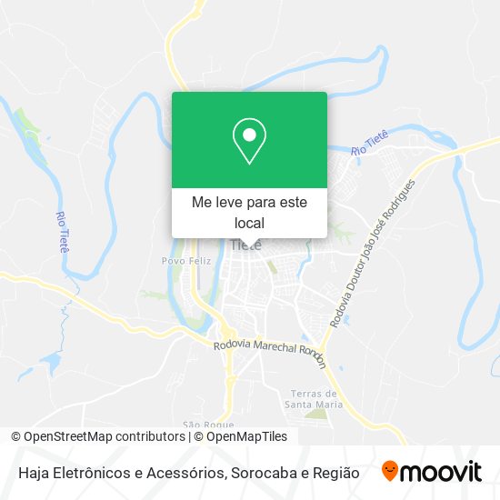 Haja Eletrônicos e Acessórios mapa