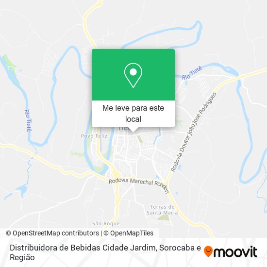 Distribuidora de Bebidas Cidade Jardim mapa