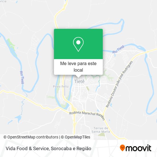 Vida Food & Service mapa